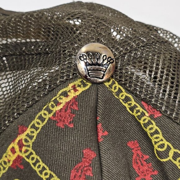 Christian Audigier LA Chain Script Tiger Trucker Hat Olive Mesh Snapback - Picture 4 of 8